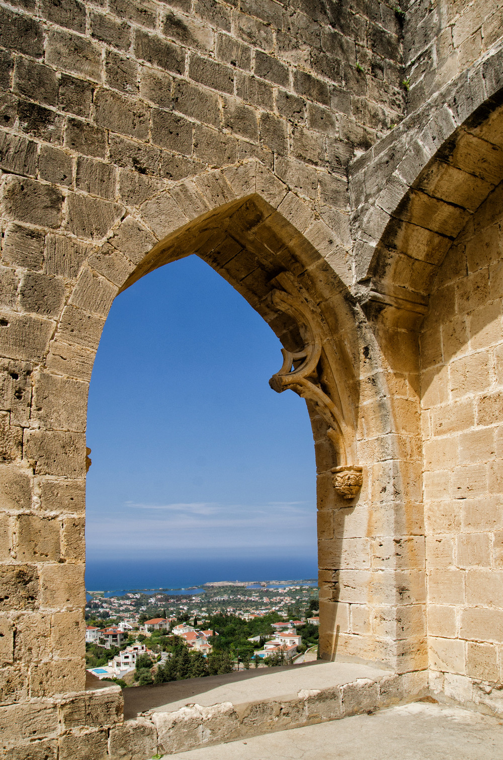 bellapais abbay window bellapais abbey northern cyprus