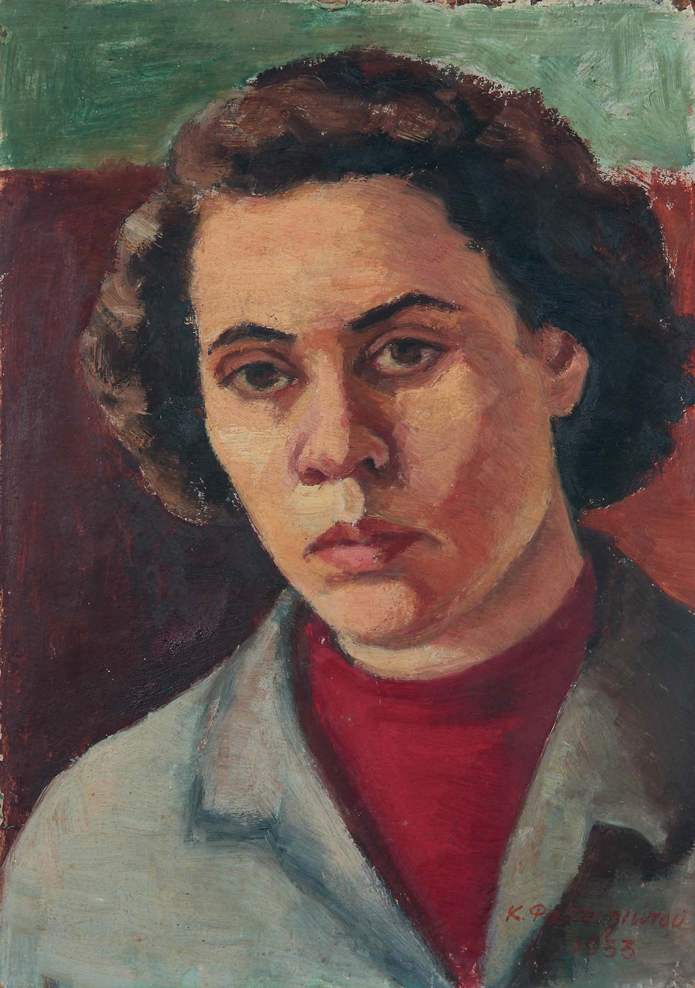 kaiti stefanidou selfportrait 1953 politis